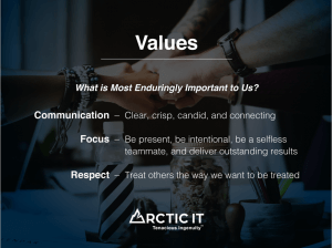 Values for Arctic IT