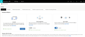 Dynamics 365 AI Setup