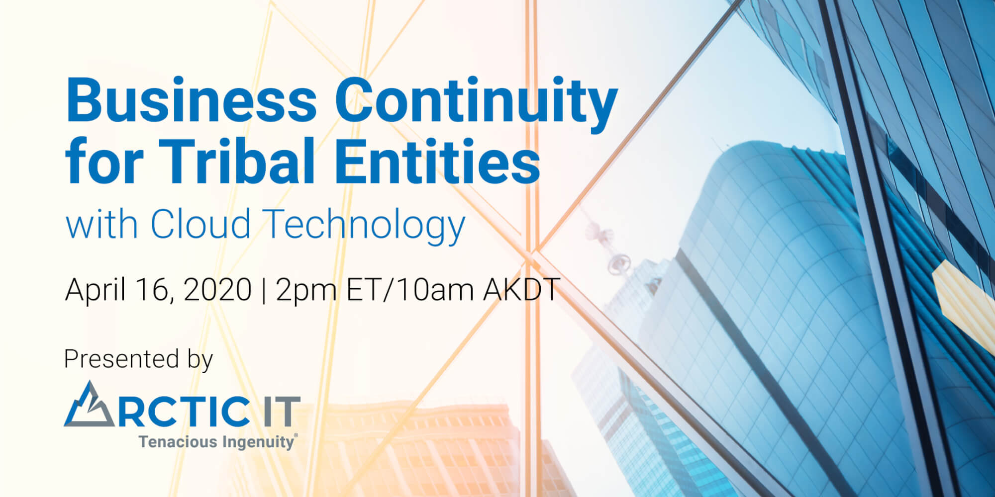 Business Continuity For Tribal Entities with Cloud Technology