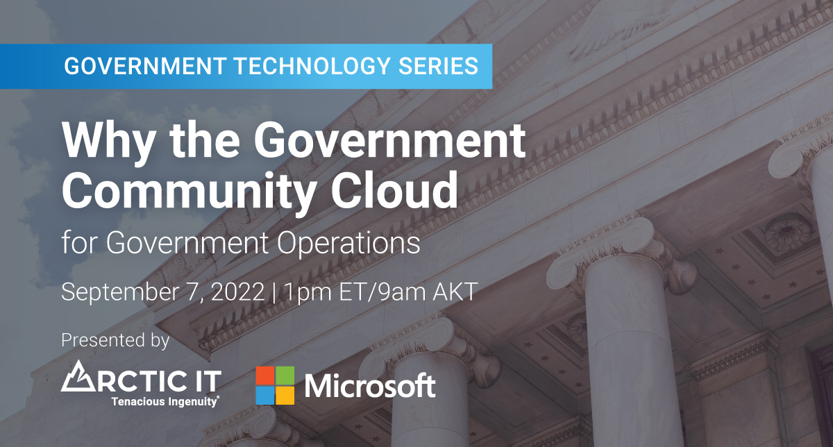 Why the Government Community Cloud Webinar