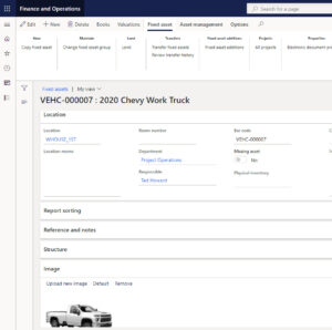 Assets Tracking In Dynamics 365 Finance