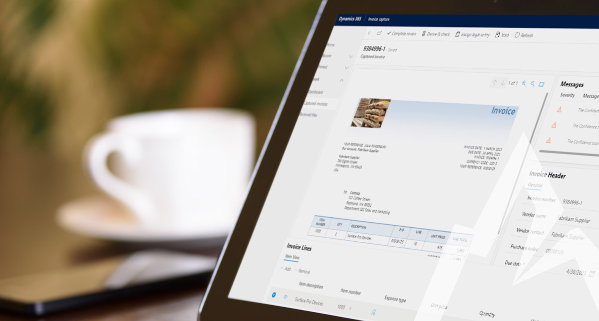 How to use invoice capture for dynamics 365
