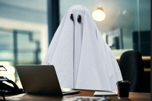 Ghost at Desk