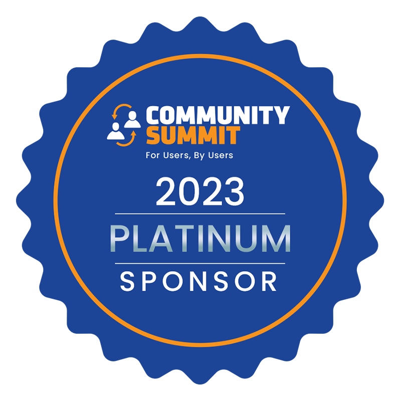 Community Summit Platinum Sponsor 2023