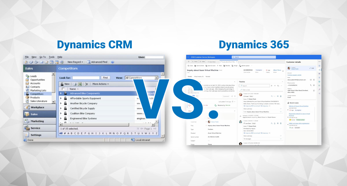 Difference between Dynamics CRM and Dynamics 365 hero