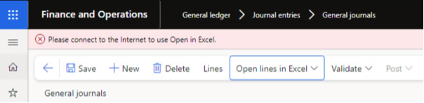 Open in Excel Error
