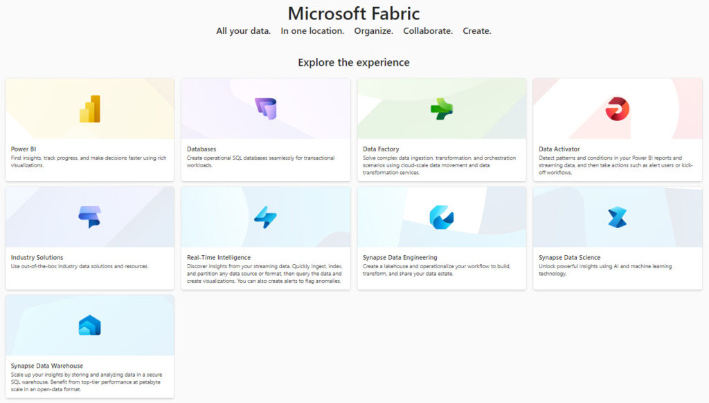 Components of the Microsoft Fabric platform