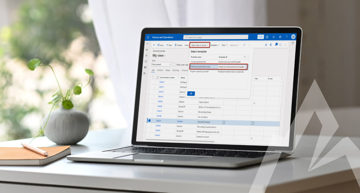 Customize an Open-in-Excel Template for Dynamics 365 Finance