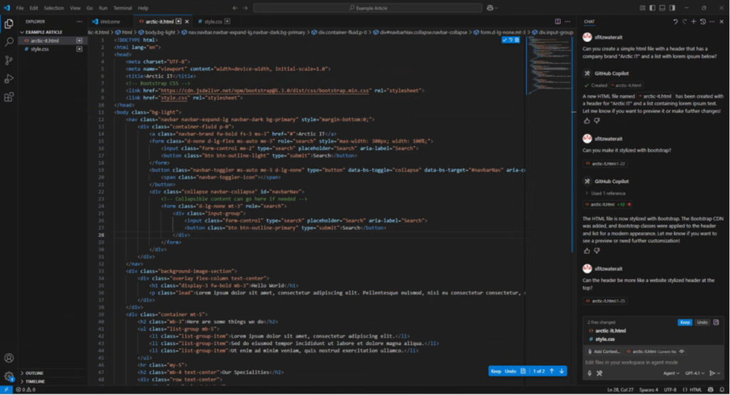 Agent Mode in Visual Studio Code