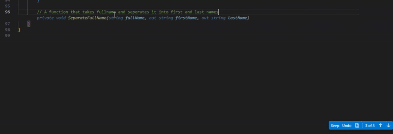 GitHub Copilot eliminating repetitive code