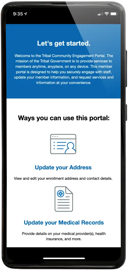 Community Portal on Mobile